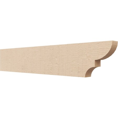 Ekena Millwork 2in. W x 6in. H x 32in. L Ridgewood Woodgrain TimberThane Rafter Tail, Primed Tan RFTUR02X06X32RIDRCPR